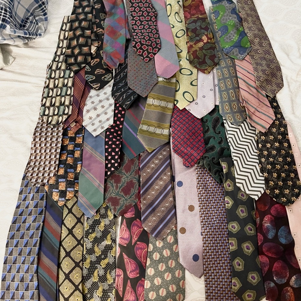 Lot of 30+ high end designer ties